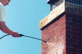 Carbon monoxide safety inspection on gas chimney in Floral Park, New York